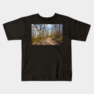 Hiking trail in the forest Kids T-Shirt